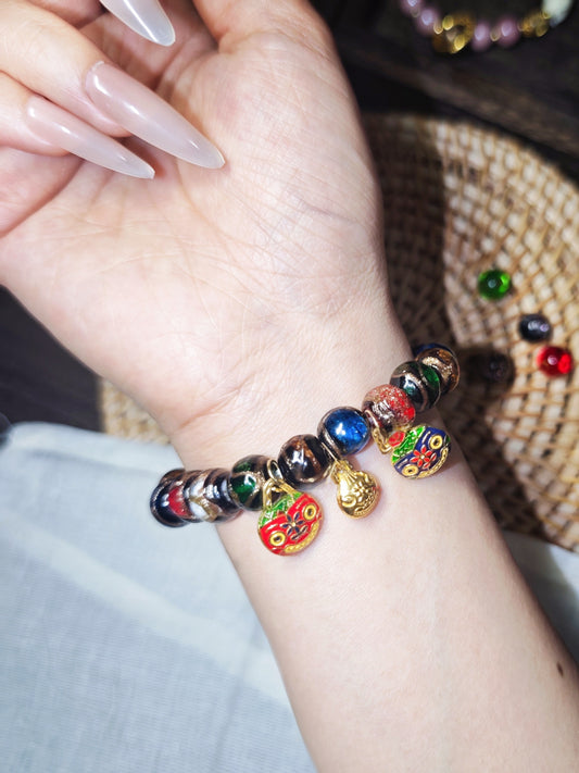 Temple Five-color Incense Ash Bracelet