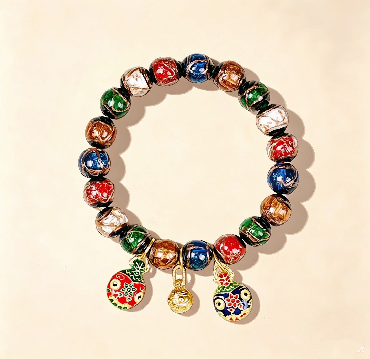 Temple Five-color Incense Ash  Bracelet