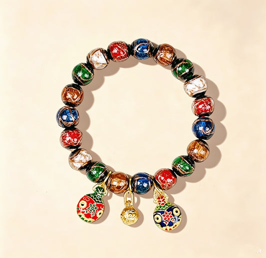 Temple Five-color Incense Ash  Bracelet