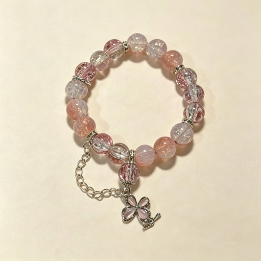 Pink Ice Butterfly Kiss Bracelet