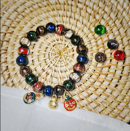 Temple Five-color Incense Ash  Bracelet