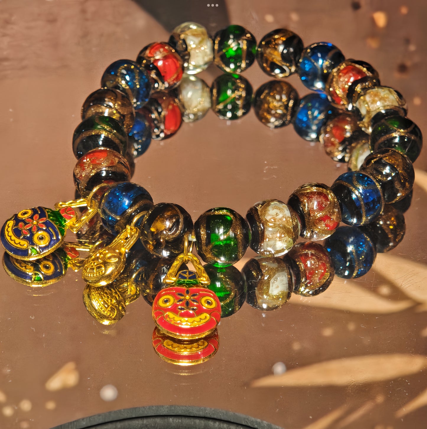 Temple Five-color Incense Ash  Bracelet